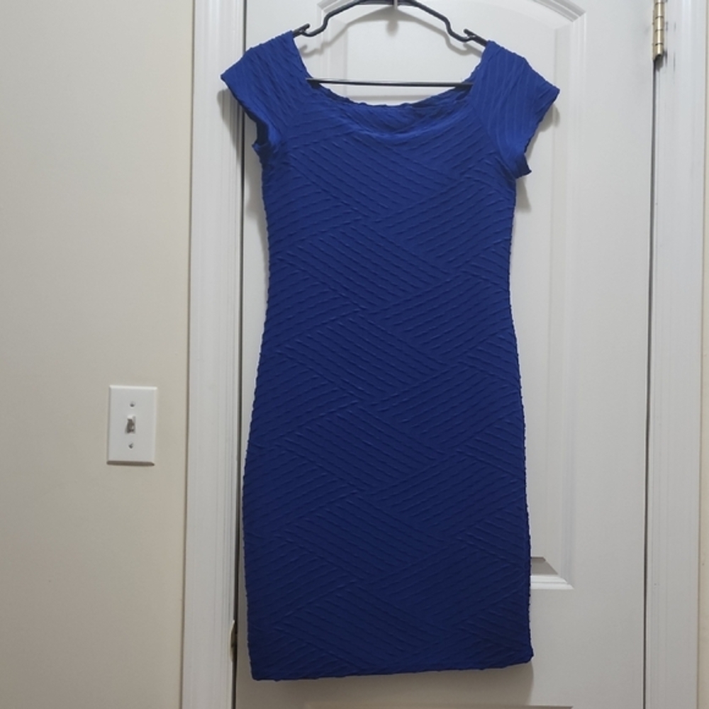 Brat Star Women's 90s Y2K Blue Pencil Dress Size Small RN#126573